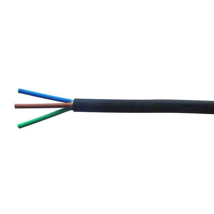 black rubber cable